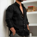 Camisa de Linho de Alta Qualidade Masculino