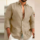 Camisa de Linho de Alta Qualidade Masculino